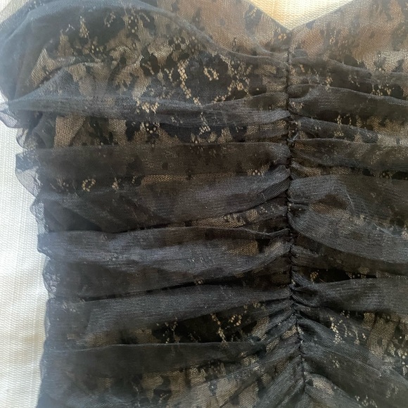 BCBGMAXAZRIA Black Lace Corset size Large - Picture 4 of 5